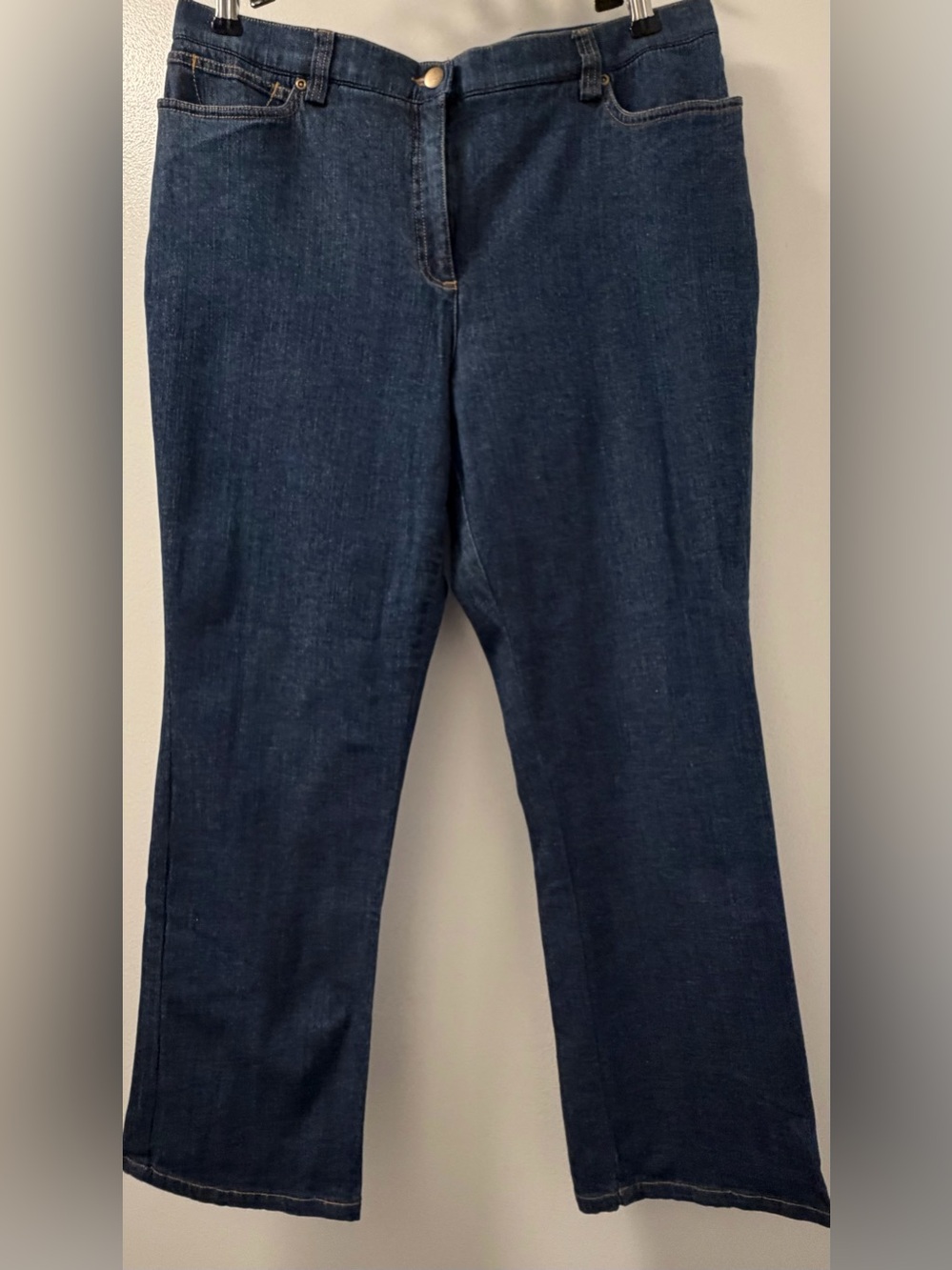Haggar Petite Women’s Blue Stretch Bootcut Jeans 17” Waist & 26” Inseam